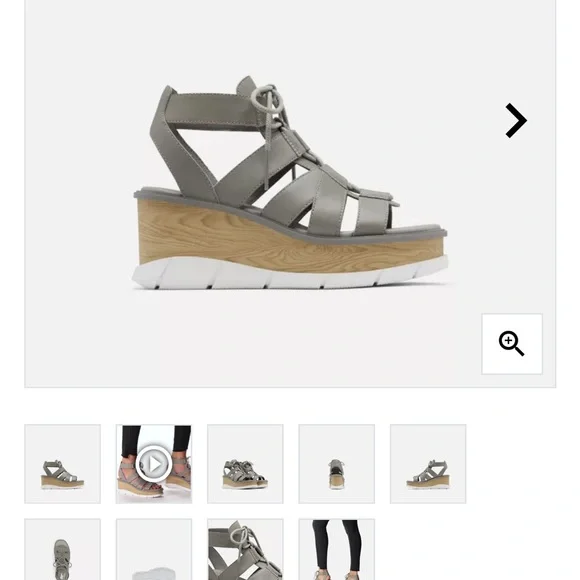 Sorel Joanie III lace up Wedge sandal size 8.5 - Picture 6 of 6